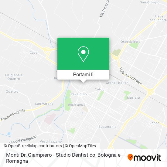 Mappa Monti Dr. Giampiero - Studio Dentistico