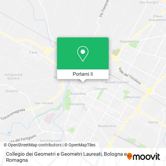 Mappa Collegio dei Geometri e Geometri Laureati