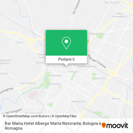 Mappa Bar Marta Hotel Albergo Marta Ristorante