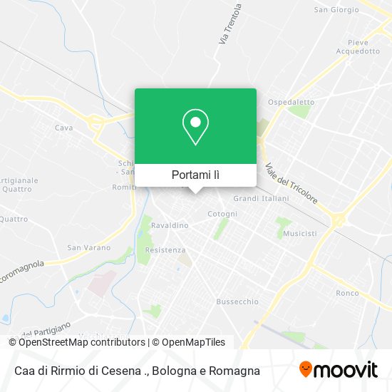 Mappa Caa di Rirmio di Cesena .
