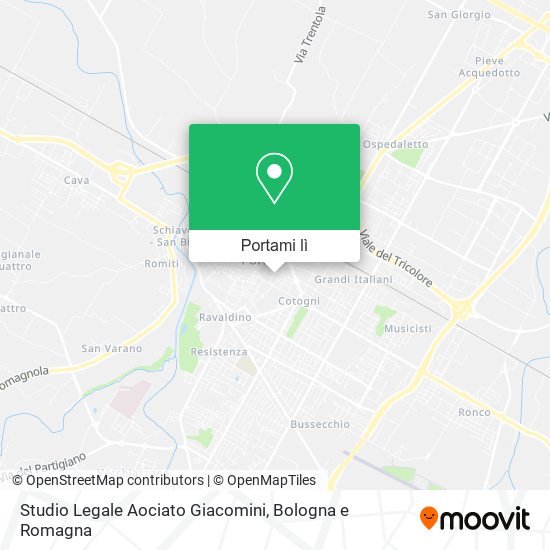 Mappa Studio Legale Aociato Giacomini