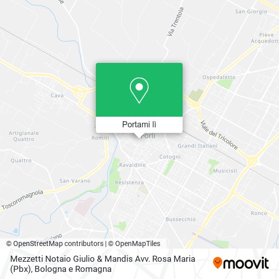 Mappa Mezzetti Notaio Giulio & Mandis Avv. Rosa Maria (Pbx)