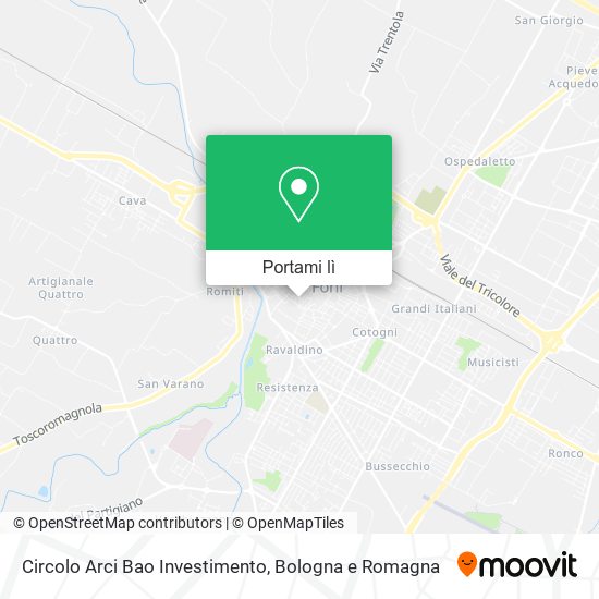 Mappa Circolo Arci Bao Investimento