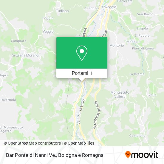 Mappa Bar Ponte di Nanni Ve.