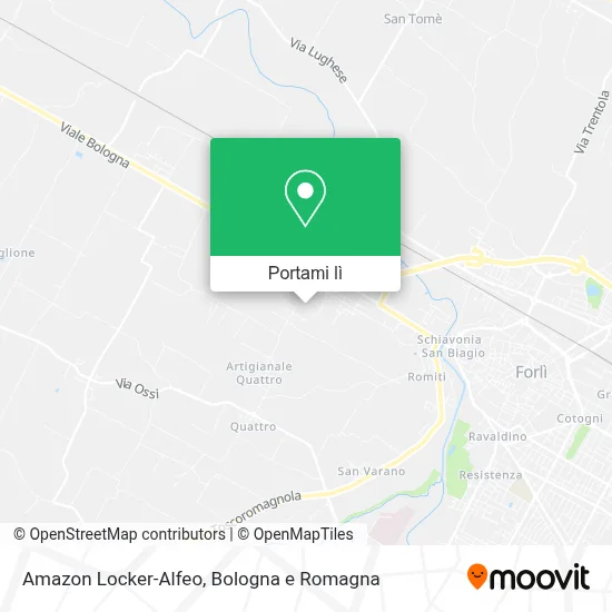 Mappa Amazon Locker-Alfeo