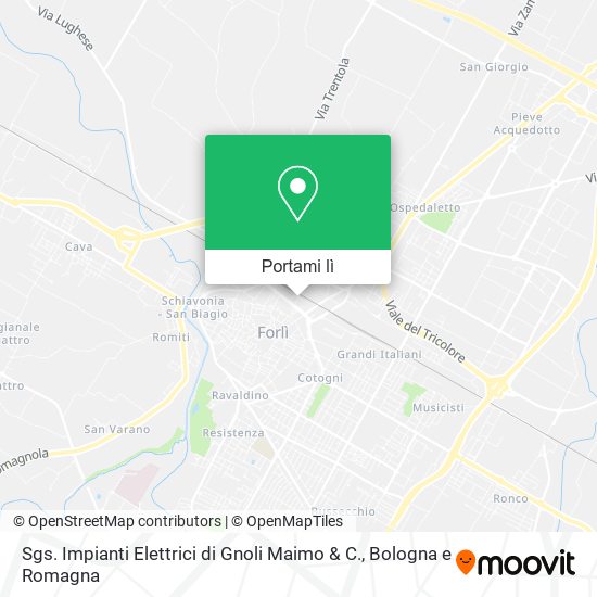 Mappa Sgs. Impianti Elettrici di Gnoli Maimo & C.