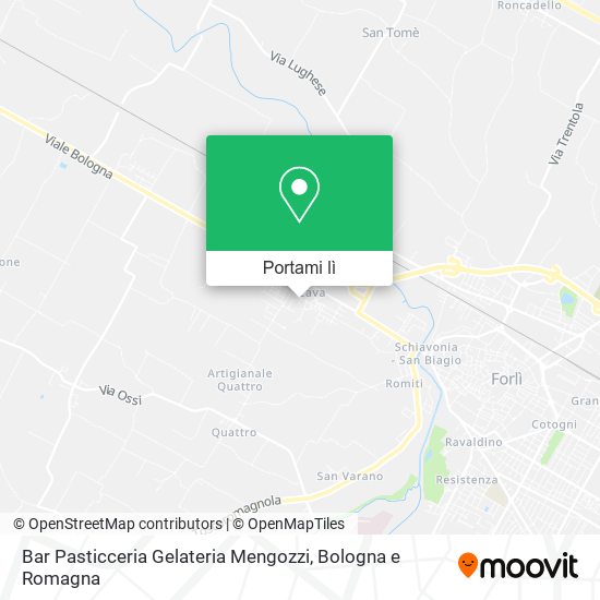 Mappa Bar Pasticceria Gelateria Mengozzi