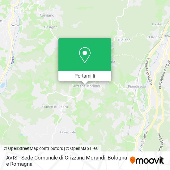 Mappa AVIS - Sede Comunale di Grizzana Morandi