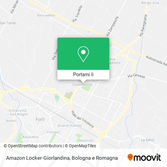 Mappa Amazon Locker-Giorlandina