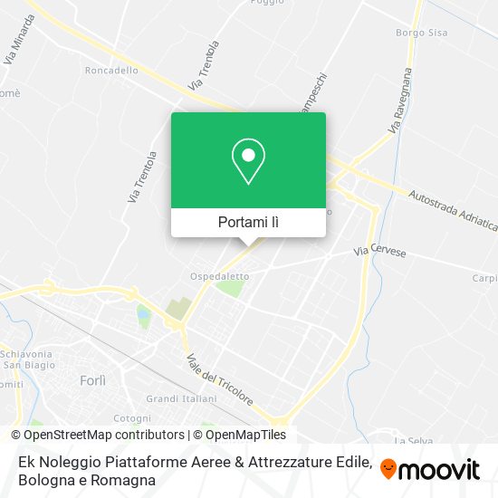 Mappa Ek Noleggio Piattaforme Aeree & Attrezzature Edile