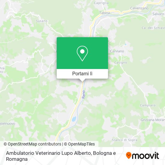 Mappa Ambulatorio Veterinario Lupo Alberto