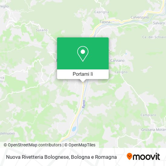 Mappa Nuova Rivetteria Bolognese
