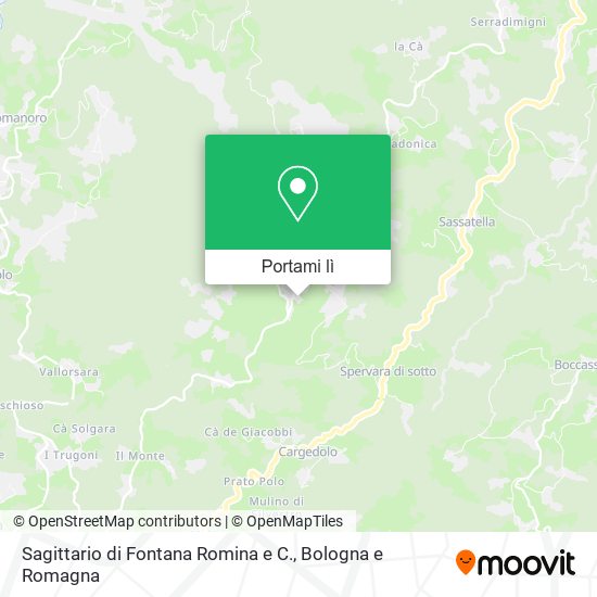Mappa Sagittario di Fontana Romina e C.