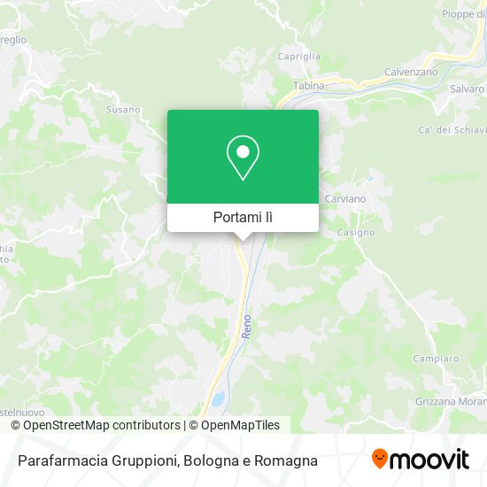 Mappa Parafarmacia Gruppioni