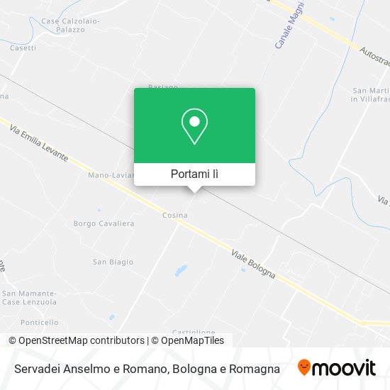 Mappa Servadei Anselmo e Romano