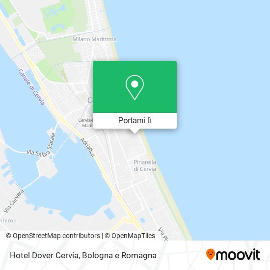 Mappa Hotel Dover Cervia