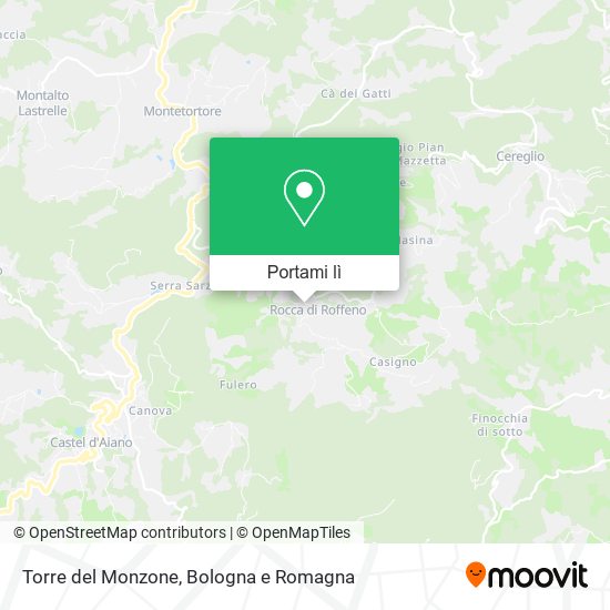 Mappa Torre del Monzone
