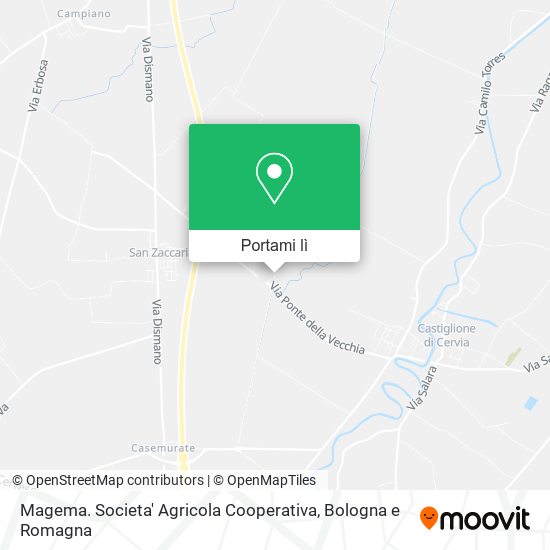 Mappa Magema. Societa' Agricola Cooperativa