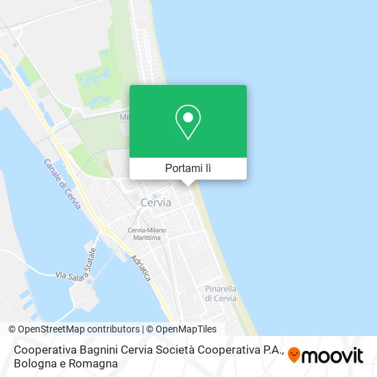 Mappa Cooperativa Bagnini Cervia Società Cooperativa P.A.