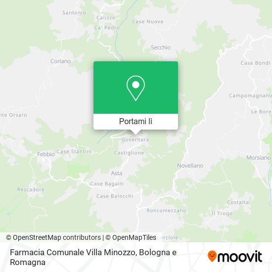 Mappa Farmacia Comunale Villa Minozzo