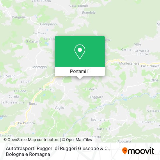 Mappa Autotrasporti Ruggeri di Ruggeri Giuseppe & C.