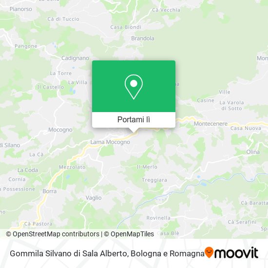 Mappa Gommila Silvano di Sala Alberto