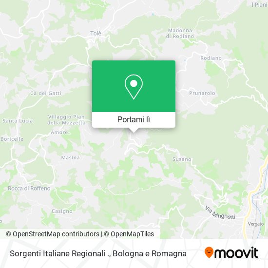 Mappa Sorgenti Italiane Regionali .