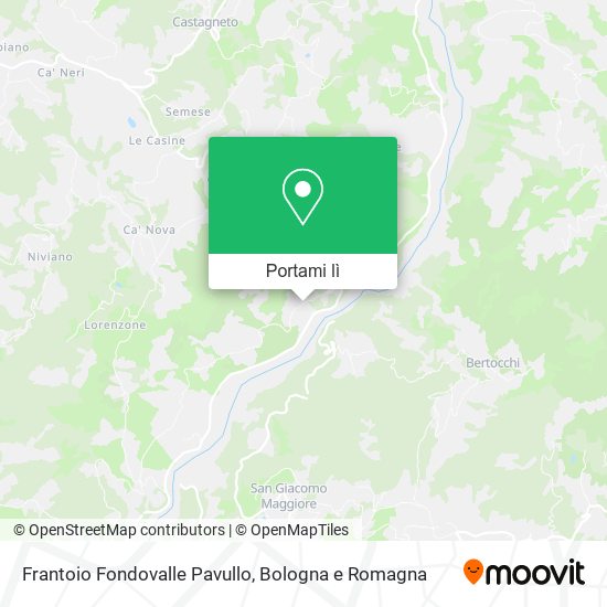 Mappa Frantoio Fondovalle Pavullo
