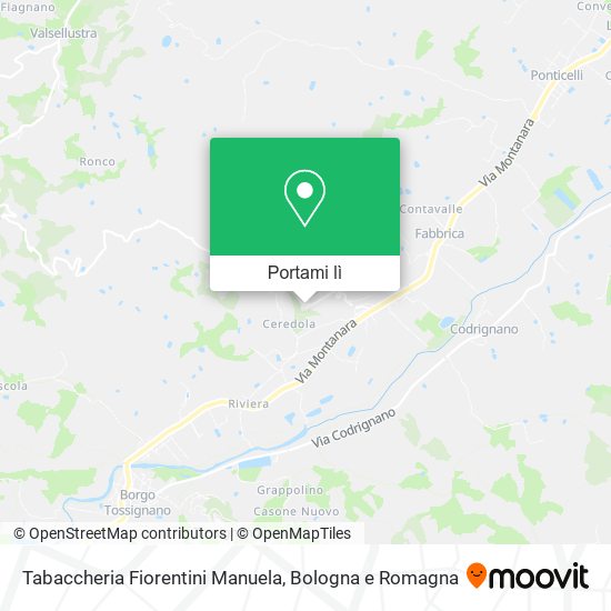 Mappa Tabaccheria Fiorentini Manuela