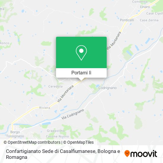 Mappa Confartigianato Sede di Casalfiumanese