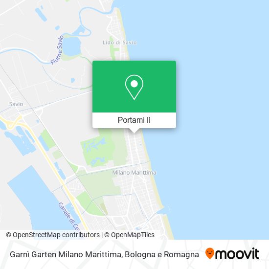 Mappa Garnì Garten Milano Marittima