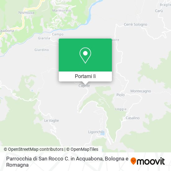 Mappa Parrocchia di San Rocco C. in Acquabona