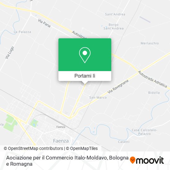 Mappa Aociazione per il Commercio Italo-Moldavo