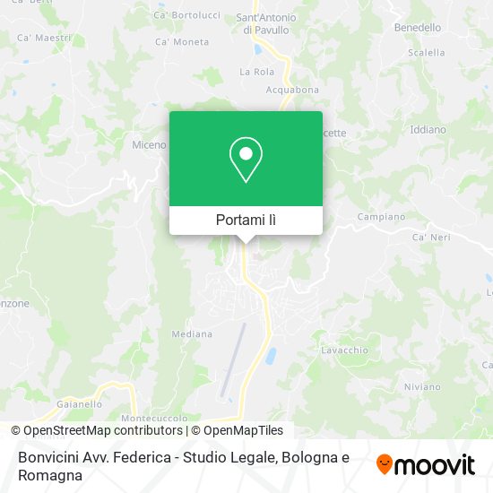 Mappa Bonvicini Avv. Federica - Studio Legale
