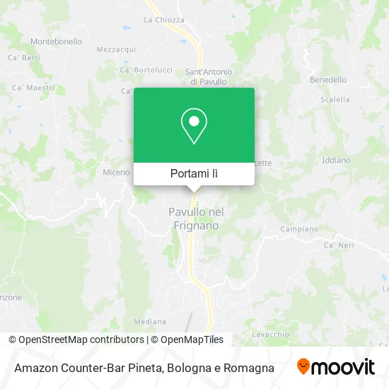 Mappa Amazon Counter-Bar Pineta