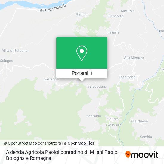 Mappa Azienda Agricola Paoloilcontadino di Milani Paolo