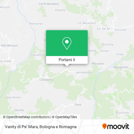 Mappa Vanity di Pe' Mara