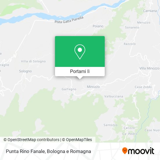 Mappa Punta Rino Fanale