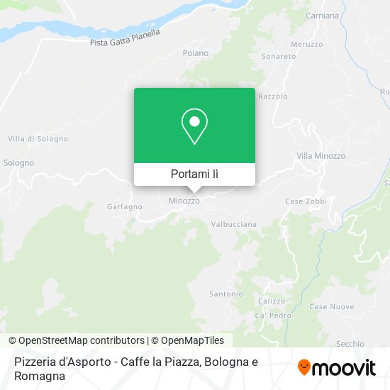 Mappa Pizzeria d'Asporto - Caffe la Piazza