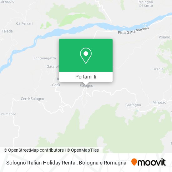 Mappa Sologno Italian Holiday Rental