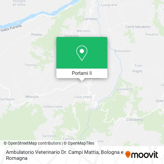 Mappa Ambulatorio Veterinario Dr. Campi Mattia