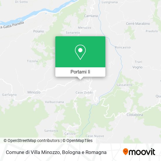 Mappa Comune di Villa Minozzo