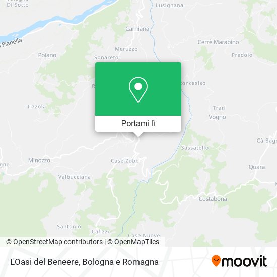 Mappa L'Oasi del Beneere