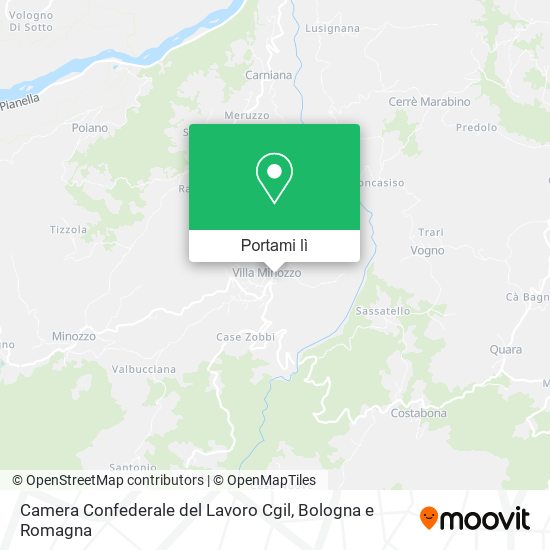 Mappa Camera Confederale del Lavoro Cgil