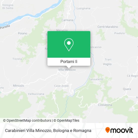 Mappa Carabinieri Villa Minozzo