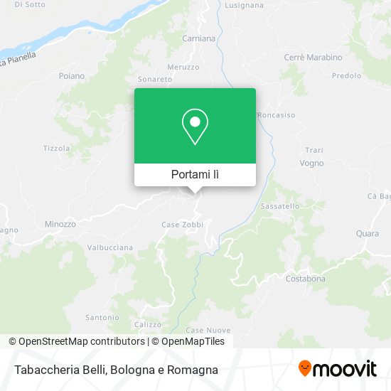 Mappa Tabaccheria Belli