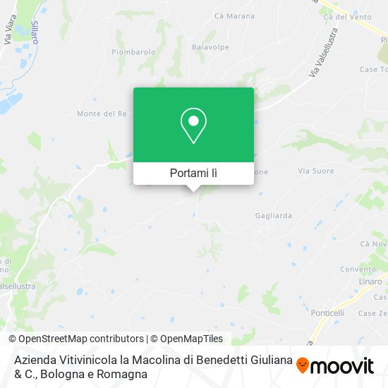 Mappa Azienda Vitivinicola la Macolina di Benedetti Giuliana & C.