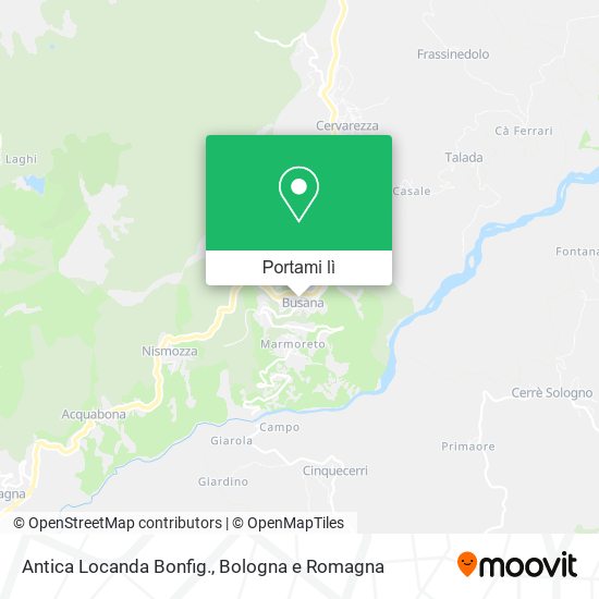 Mappa Antica Locanda Bonfig.