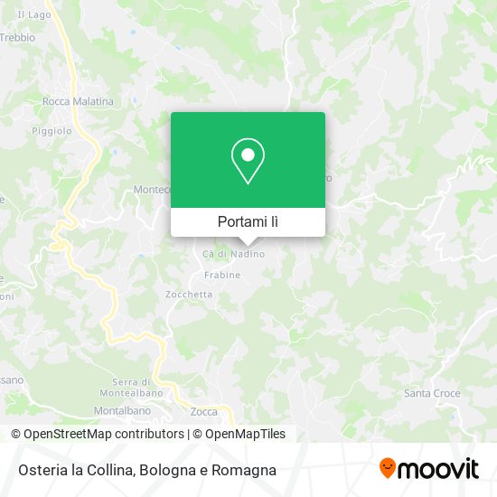Mappa Osteria la Collina