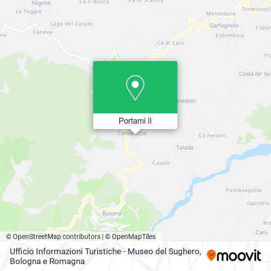 Mappa Ufficio Informazioni Turistiche - Museo del Sughero